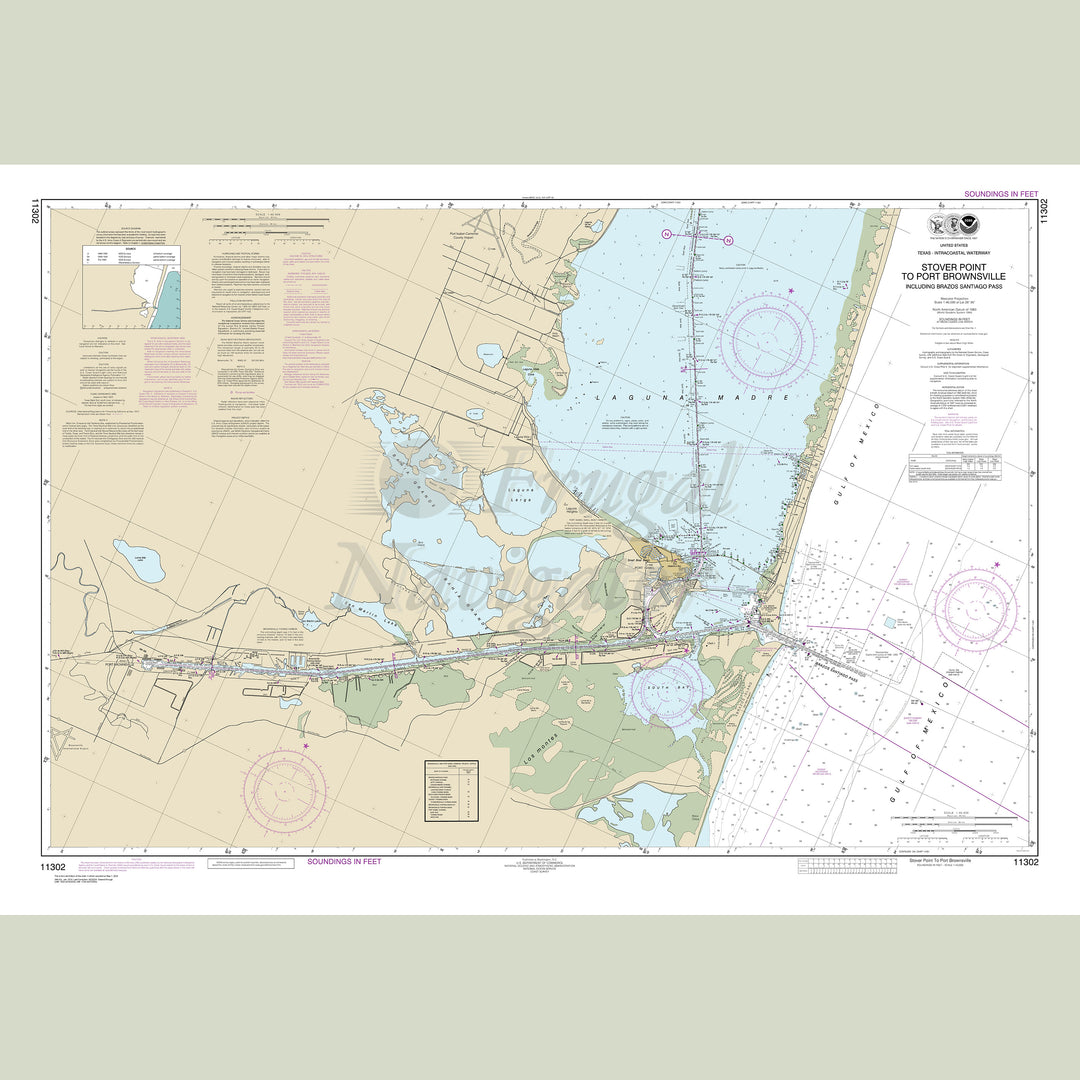 Archival NOAA nautical chart STOVER – POINT TO BROWNSVILLE.