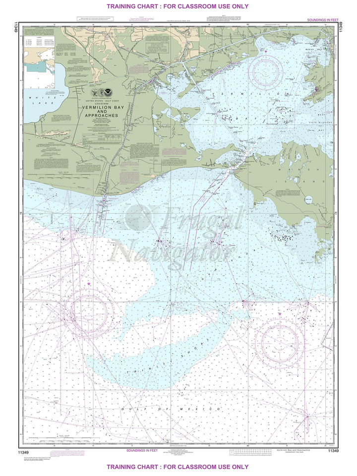 Archival NOAA nautical chart Vermilion – Bay and approaches.