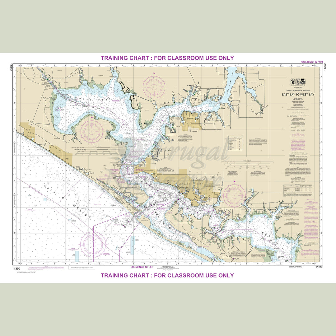Archival NOAA nautical chart EAST – BAY TO WEST BAY.