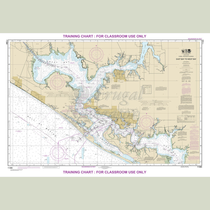 Archival NOAA nautical chart EAST – BAY TO WEST BAY.