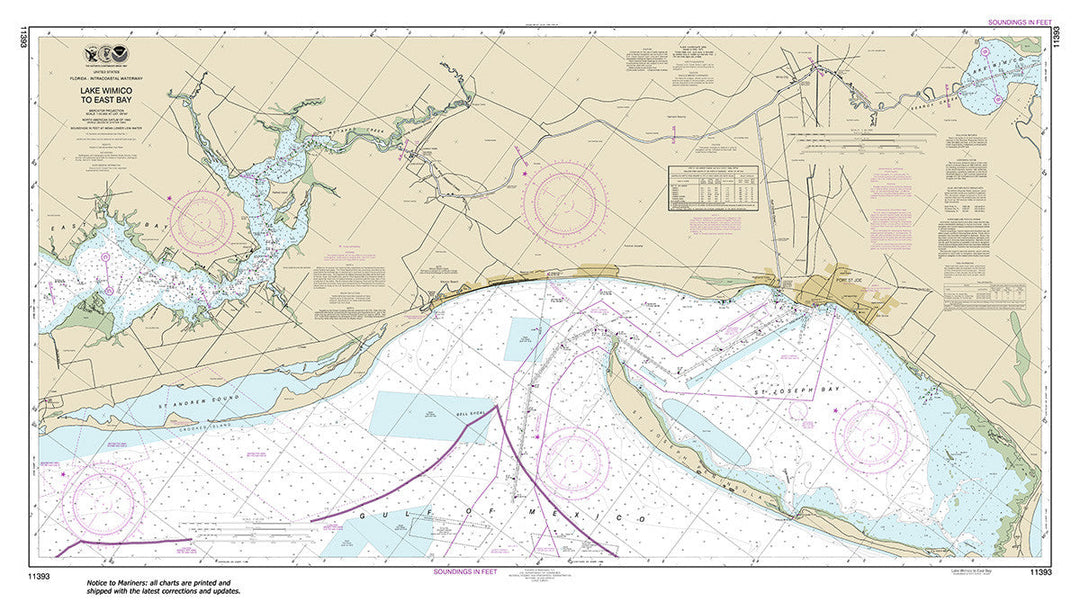 Archival NOAA nautical chart LAKE – WIMICO TO EAST BAY.