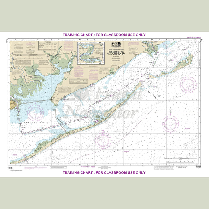 Archival NOAA nautical chart CARRABELLE – TO APALACHICOLA BAY.