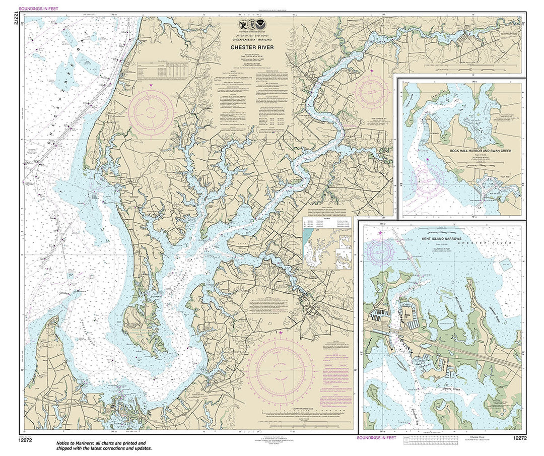 Archival NOAA nautical chart 12272 – Wall Chart.