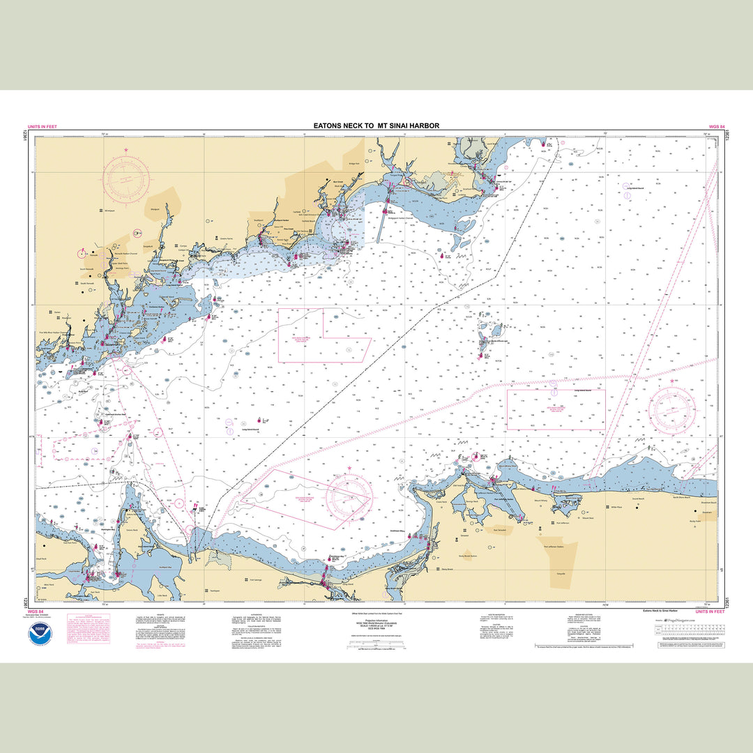 Official NOAA nautical chart 12363 – Throgs Neck to Eatons Neck.