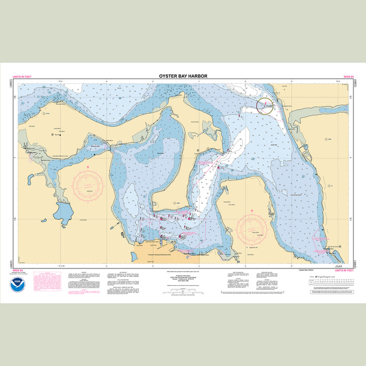 Official NOAA nautical chart 123651 – Oyster Bay Harbor.
