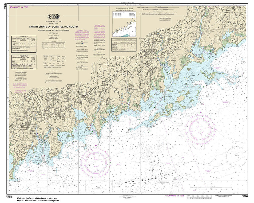 Archival NOAA nautical chart 12368 – Wall Chart.