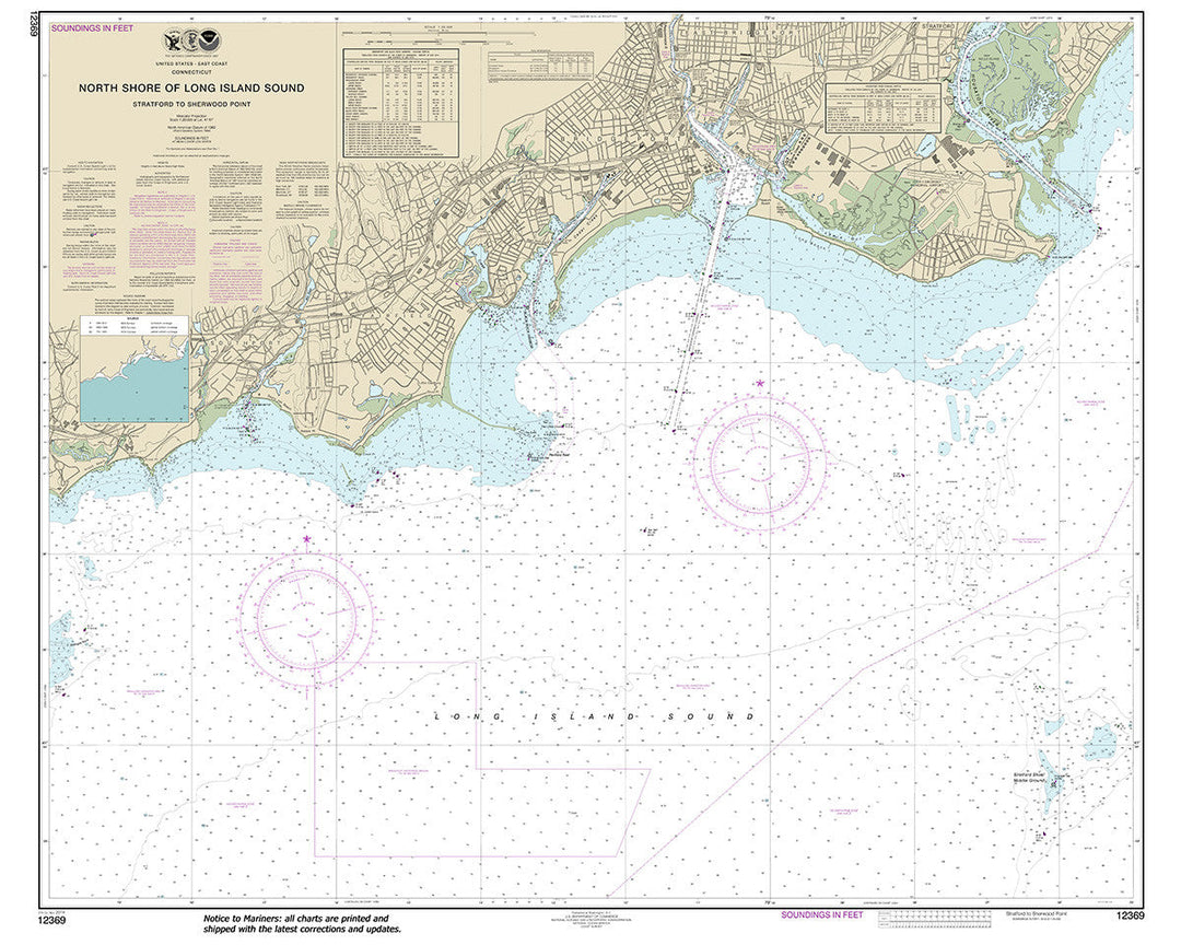 Archival NOAA nautical chart 12369 – Wall Chart.