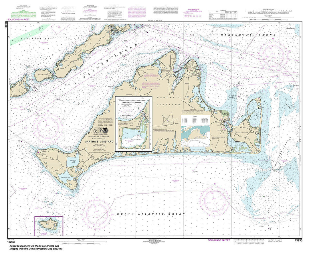 Archival NOAA nautical chart 13233 – Wall Chart.