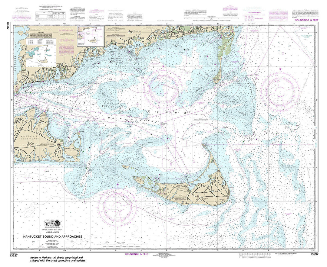 Archival NOAA nautical chart 13237 – Wall Chart.