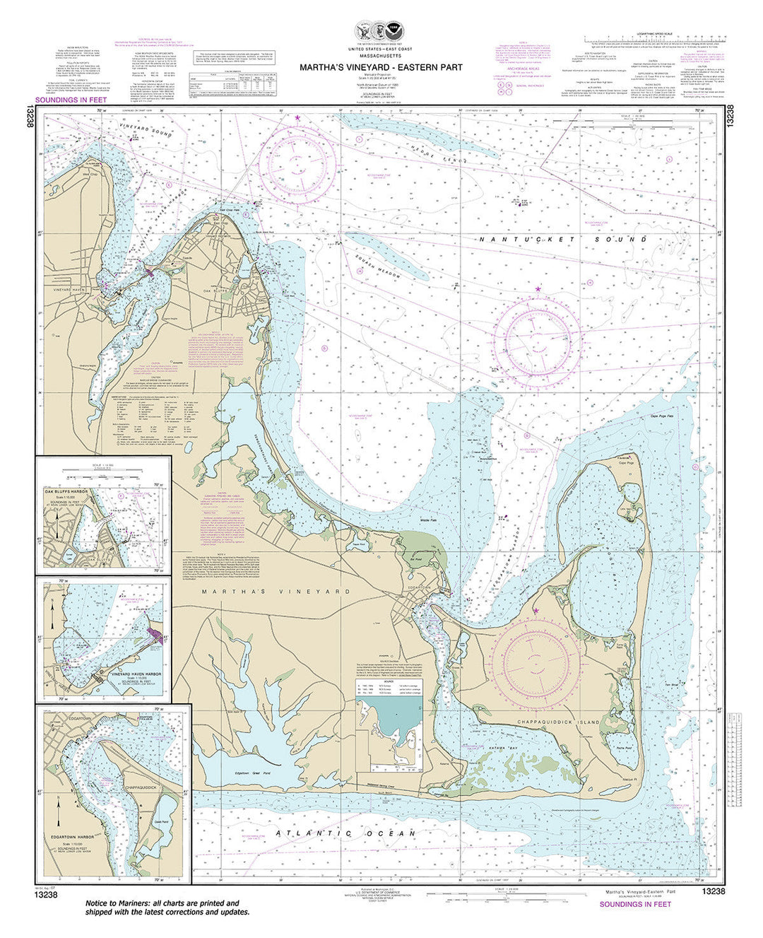 Archival NOAA nautical chart 13238 – Wall Chart.