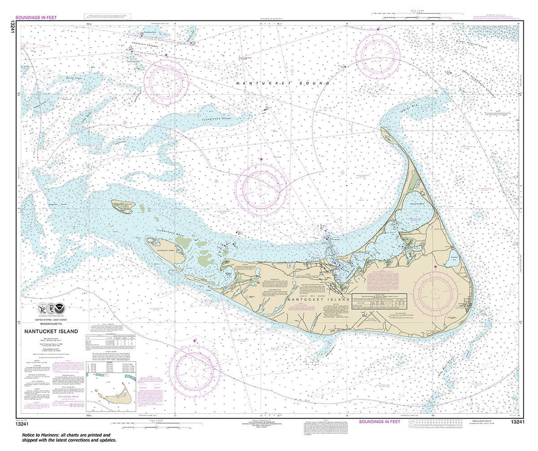 Archival NOAA nautical chart 13241 – Wall Chart.