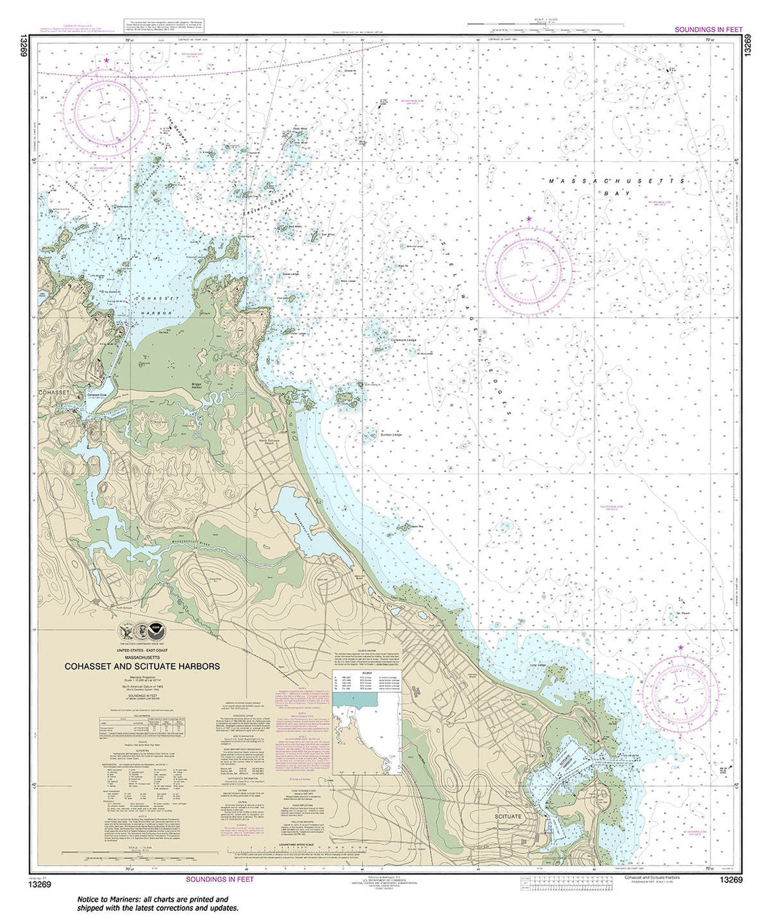 Archival NOAA nautical chart 13269 – Wall Chart.