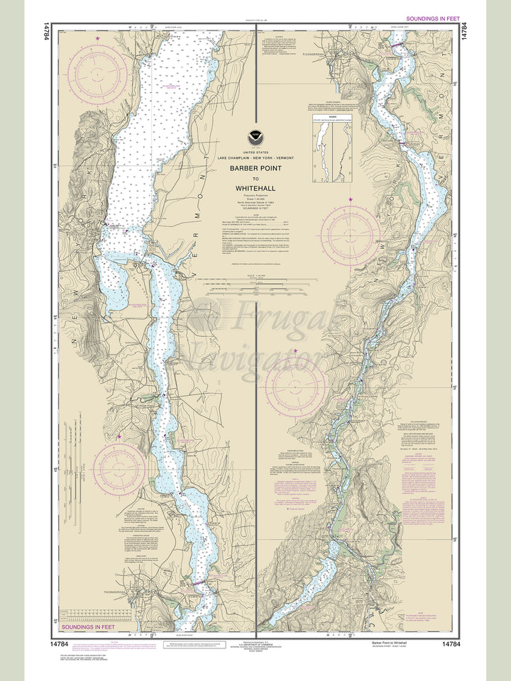Archival NOAA nautical chart Barber – Point to Whitehall.