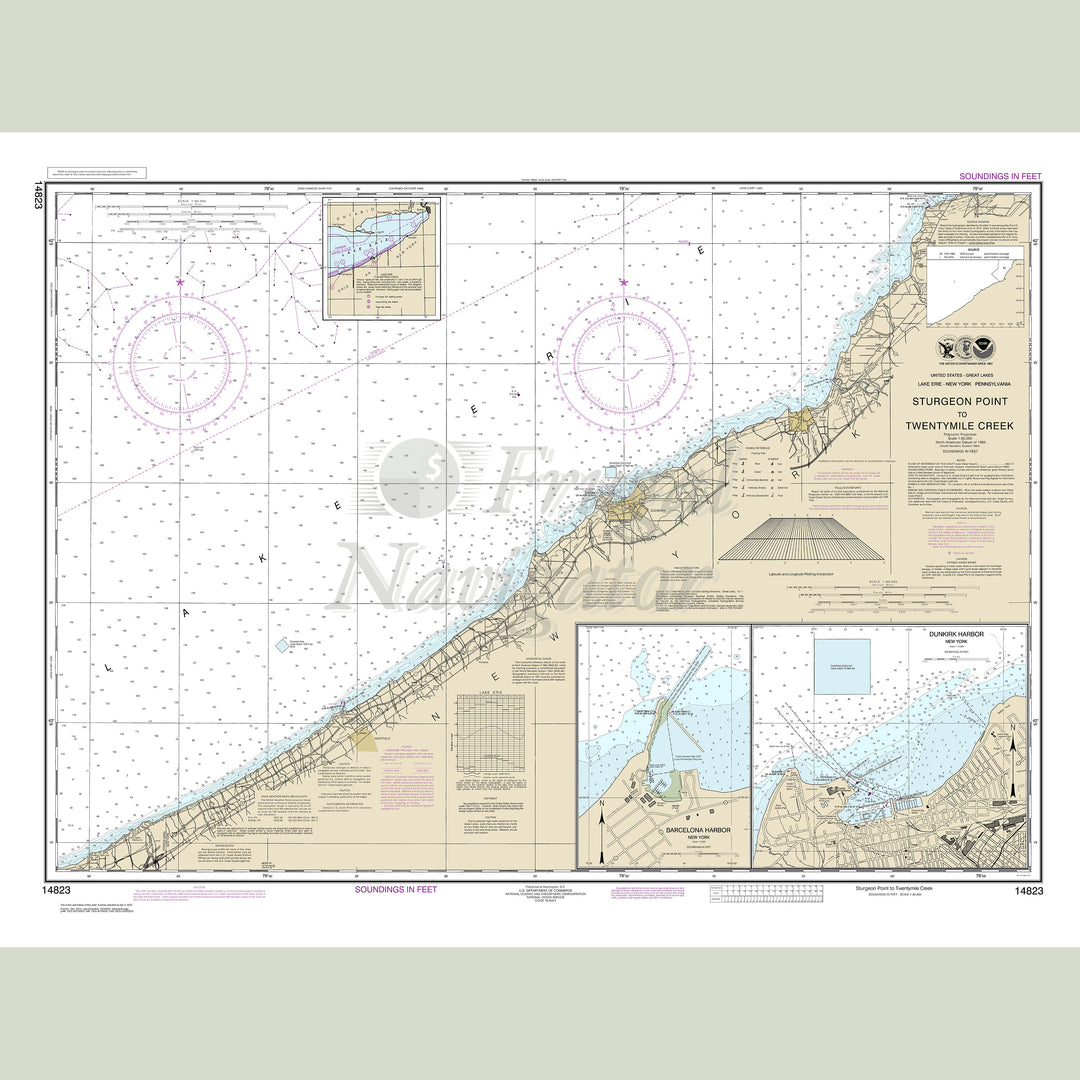 Archival NOAA nautical chart Sturgeon – Point to Twentymile Creek.