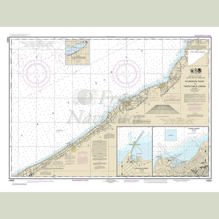 Archival NOAA nautical chart Sturgeon – Point to Twentymile Creek.
