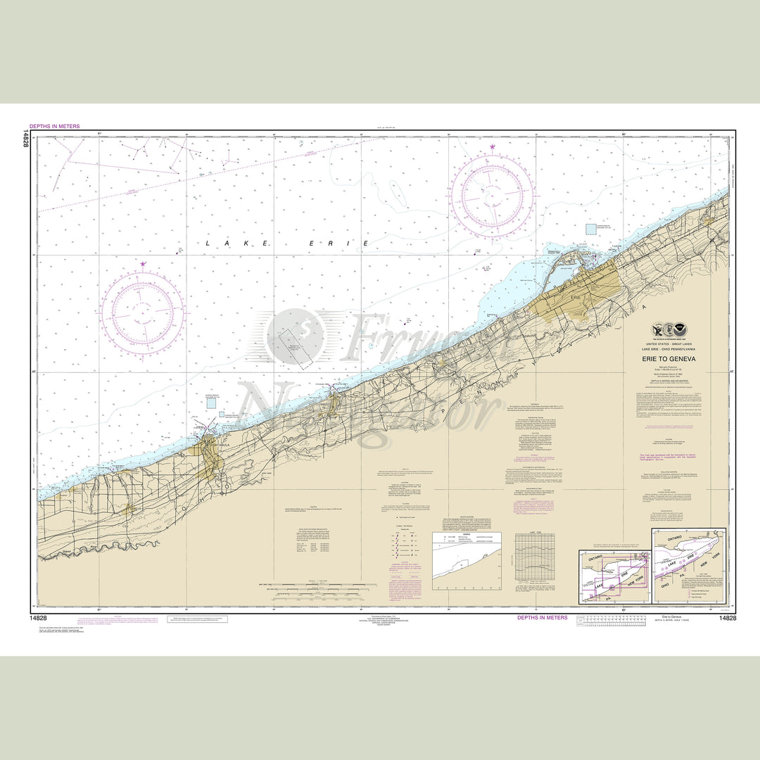Archival NOAA nautical chart Erie – to Geneva.