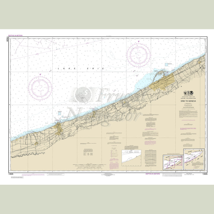 Archival NOAA nautical chart Erie – to Geneva.