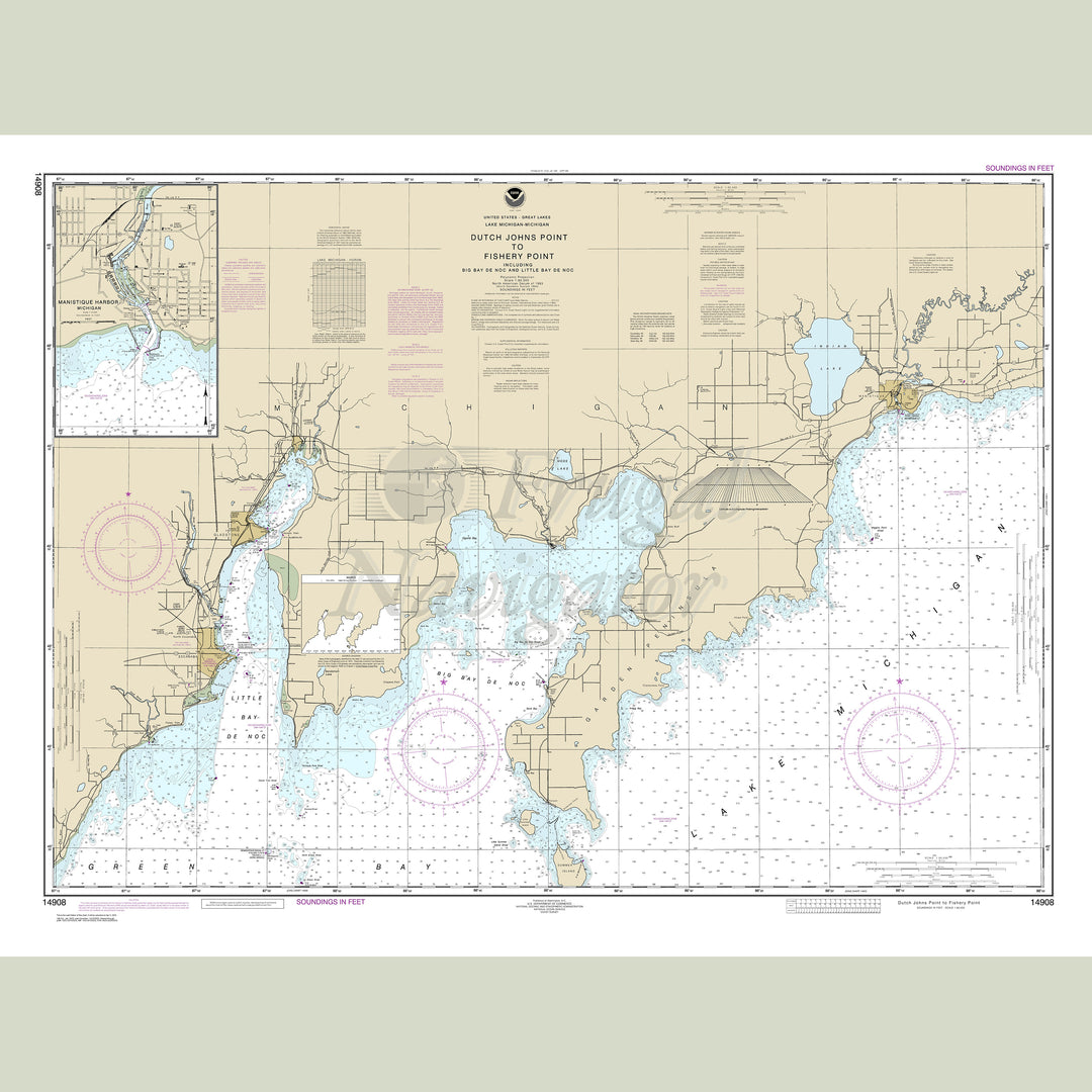 Archival NOAA nautical chart Dutch – Johns Point to Fishery Point.