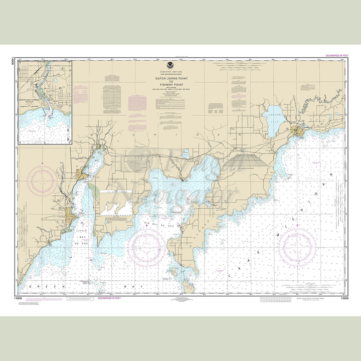 Archival NOAA nautical chart Dutch – Johns Point to Fishery Point.