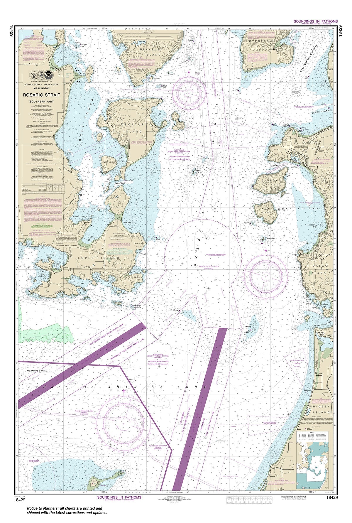 Archival NOAA Chart 18429 – Wall Chart – Frugal Navigator
