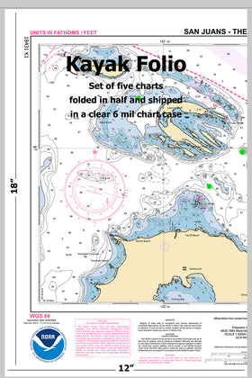 SAN JUANS, THE OUTER ISLANDS KAYAK CHART