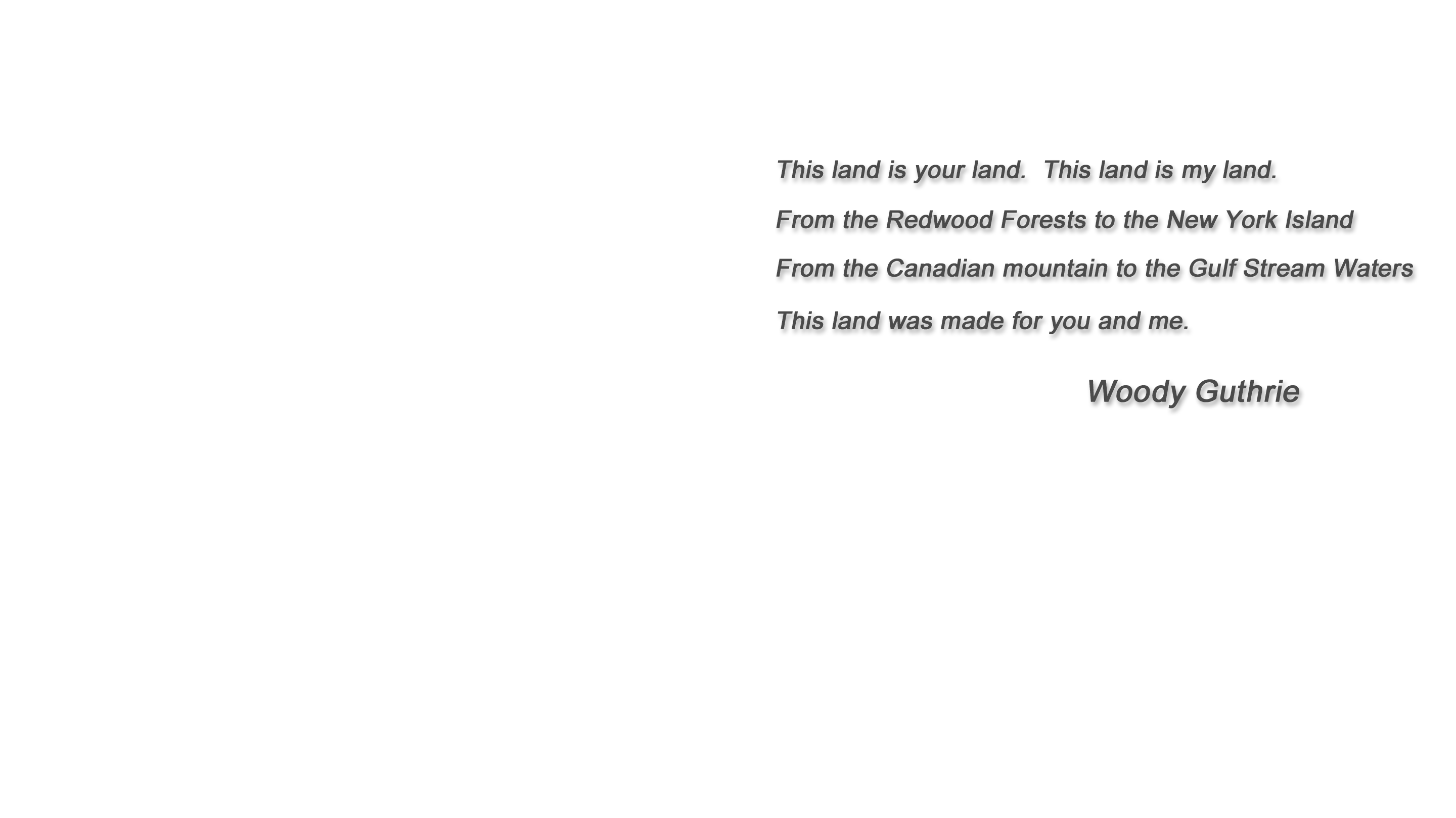 This land is your land lyric
