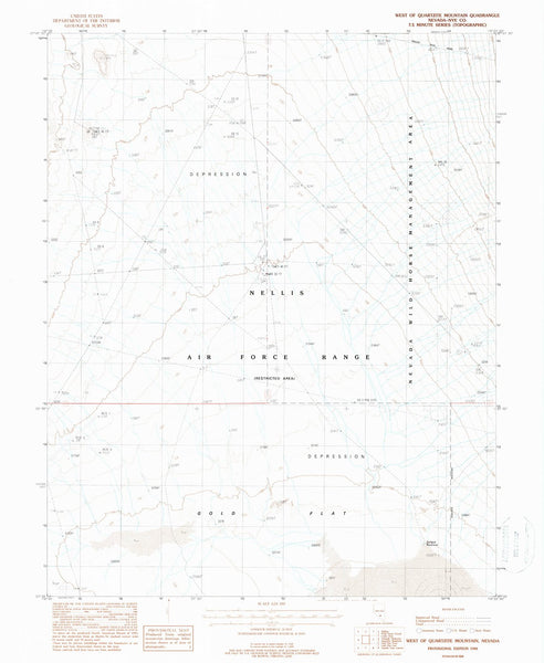 West of Quartzite Mountain, NV