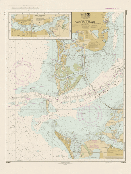 Custom Chart of the Palmetto Area (part of 11415)