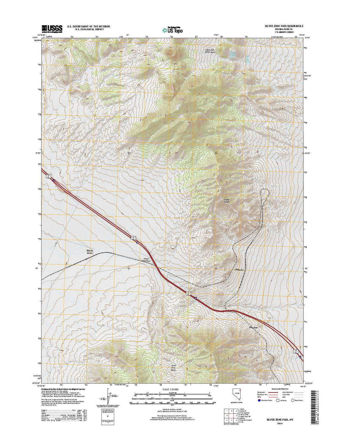 Silver Zone Pass, NV