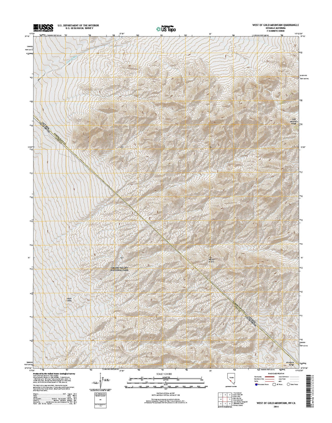 West of Gold Mountain, NV-CA