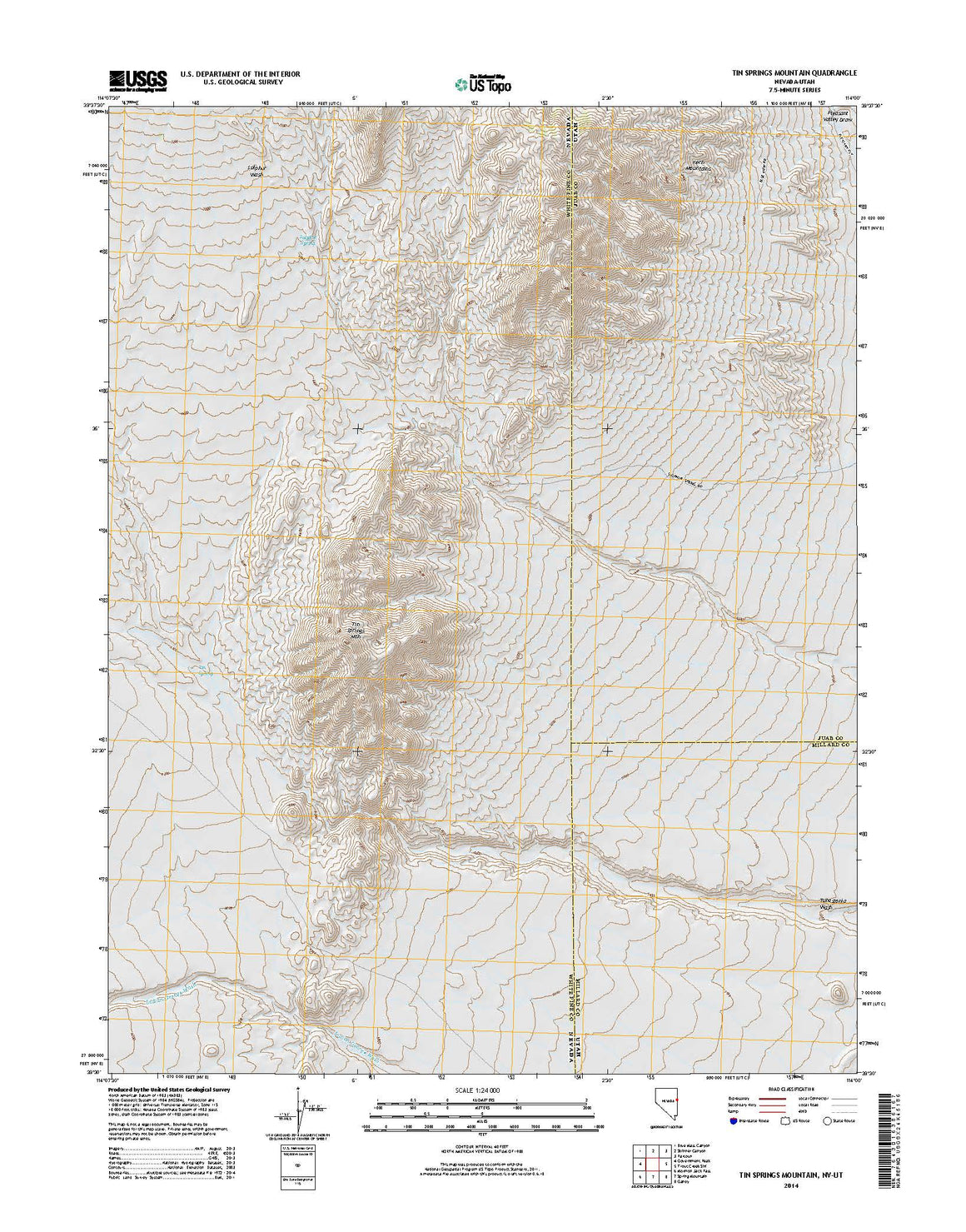 Tin Springs Mountain, NV-UT