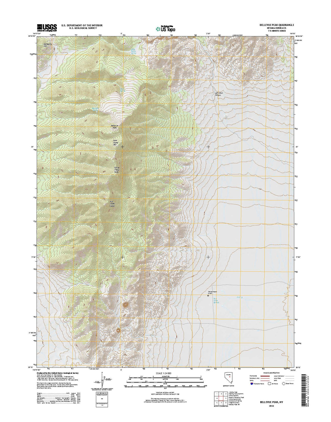 Bellevue Peak, NV