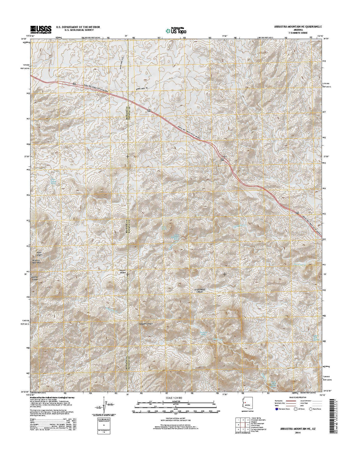 Arrastra Mountain NE, AZ