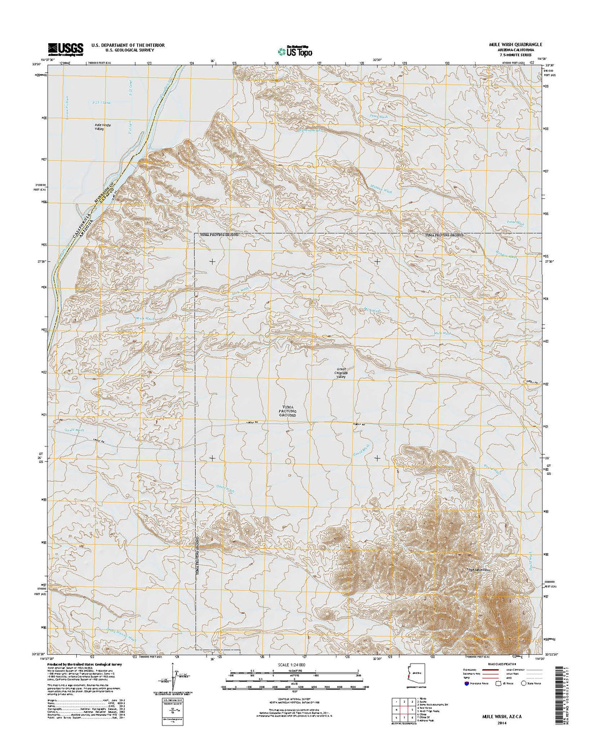 Mule Wash, AZ-CA