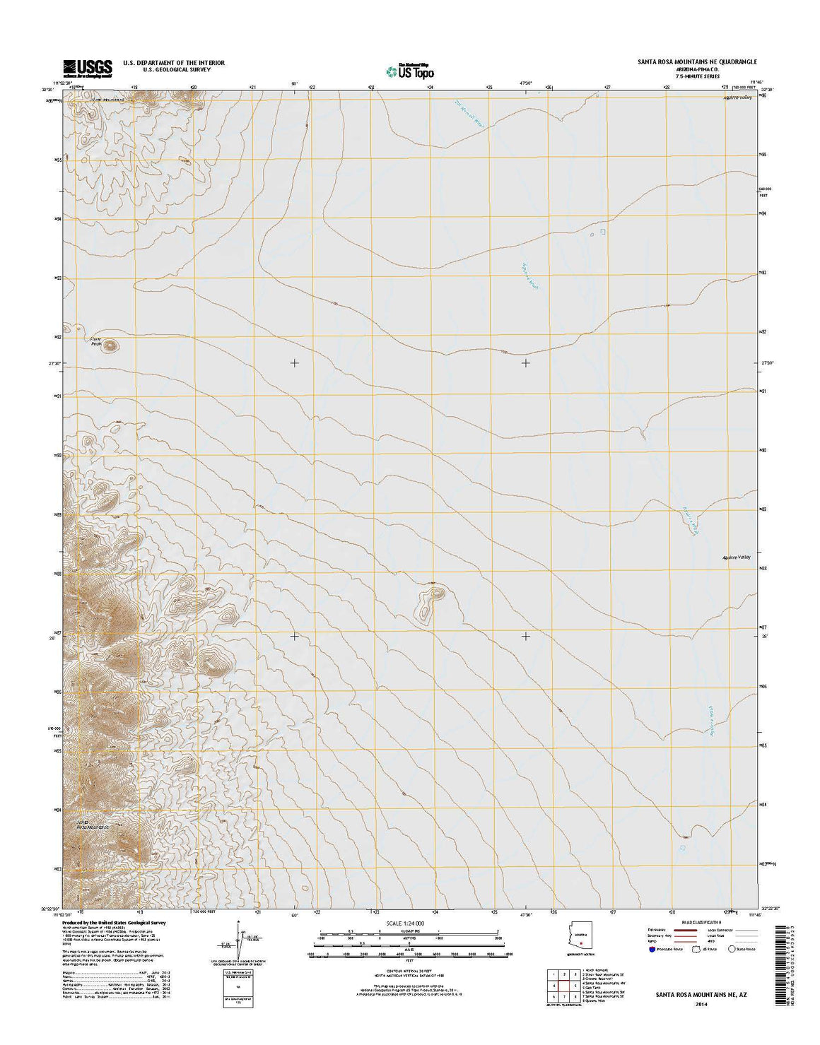 Santa Rosa Mountains NE, AZ