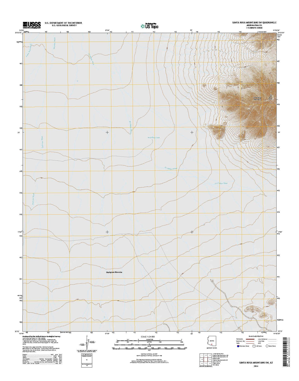 Santa Rosa Mountains SW, AZ
