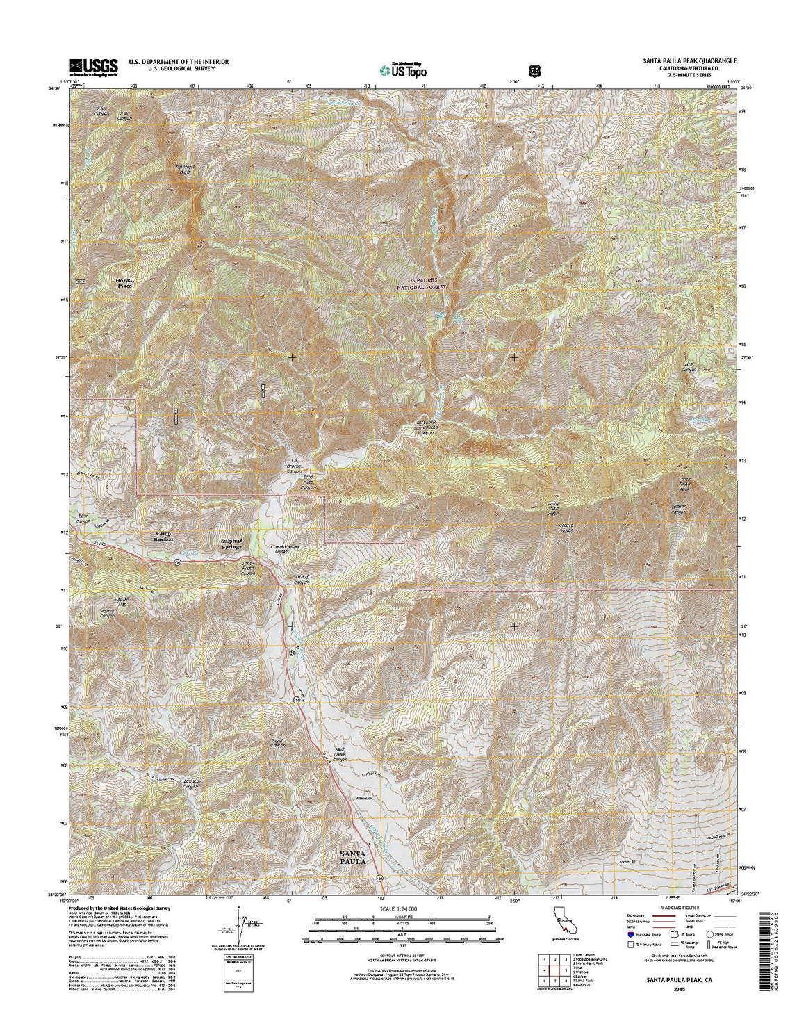 Santa Paula Peak, CA