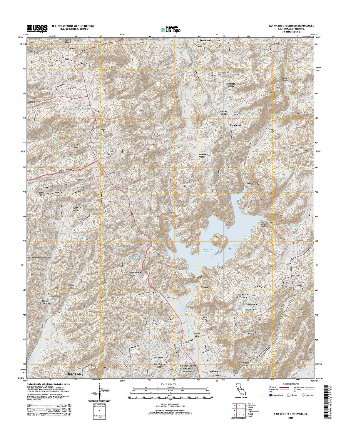 San Vicente Reservoir, CA