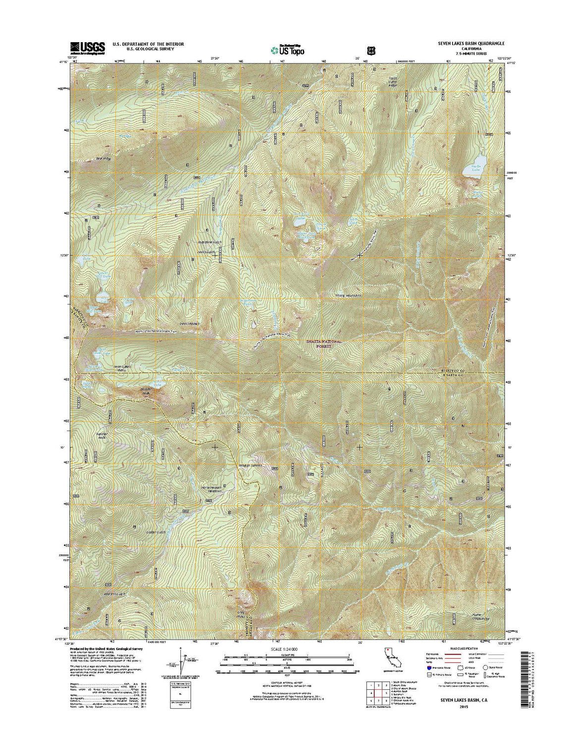 Seven Lakes Basin, CA