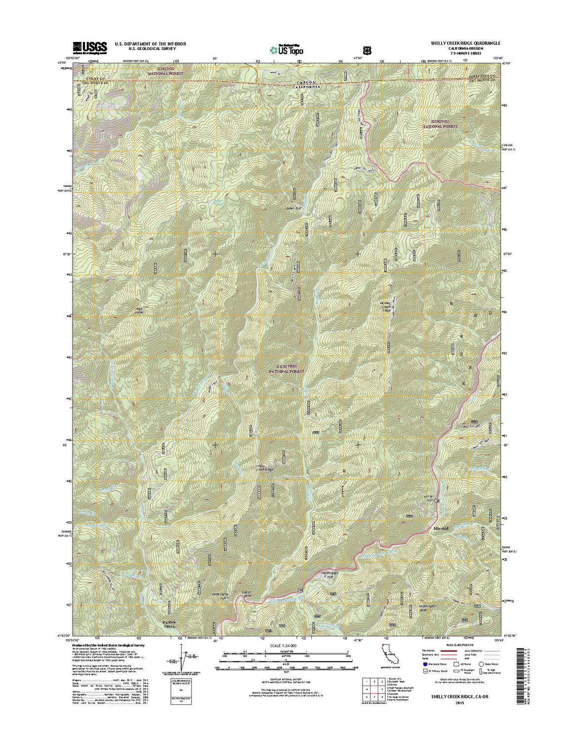 Shelly Creek Ridge, CA-OR