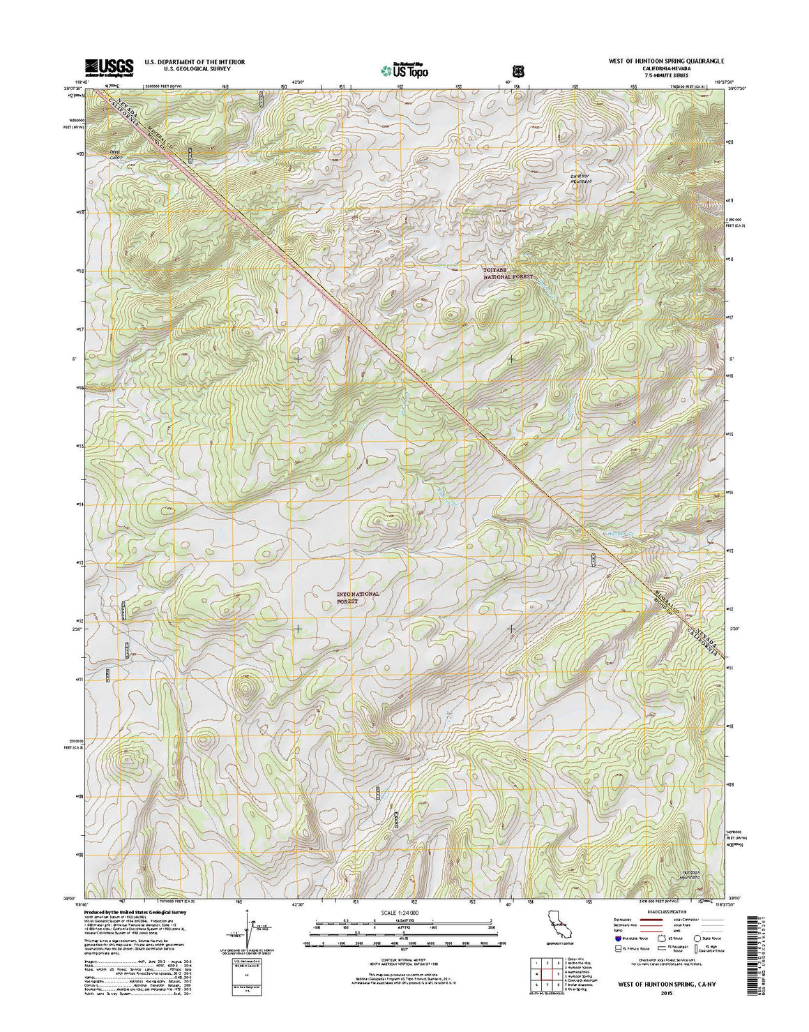 West of Huntoon Spring, CA-NV