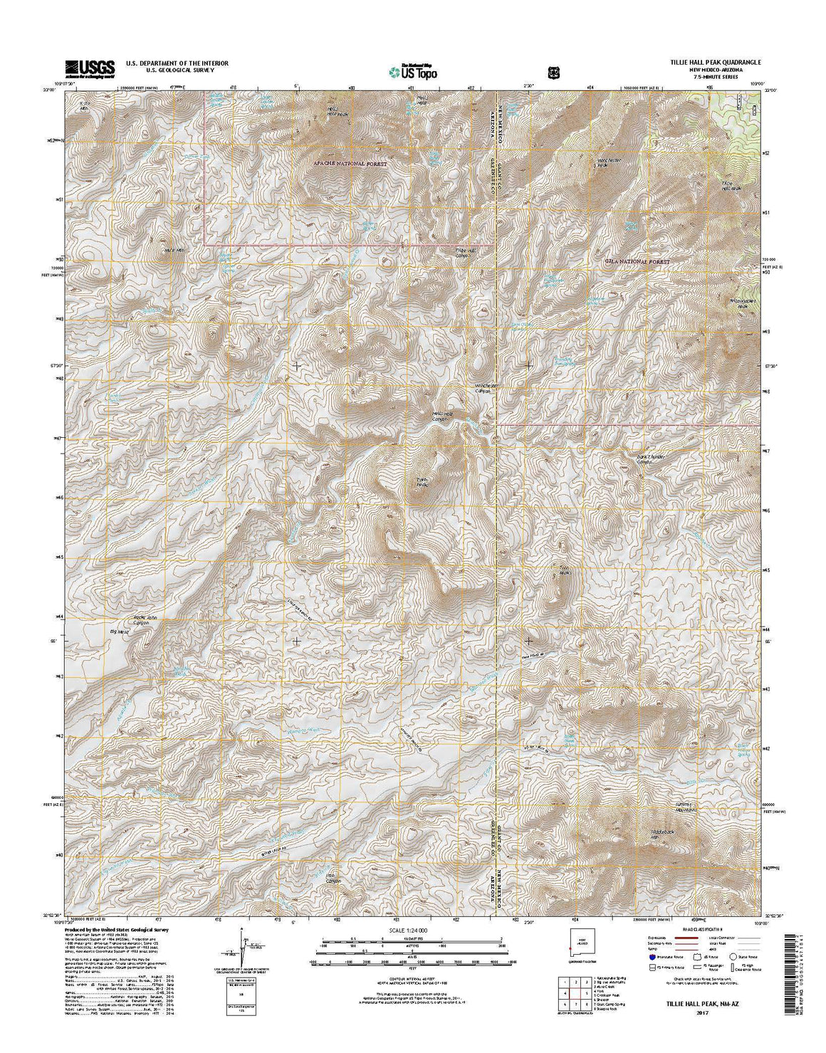 Tillie Hall Peak, NM-AZ