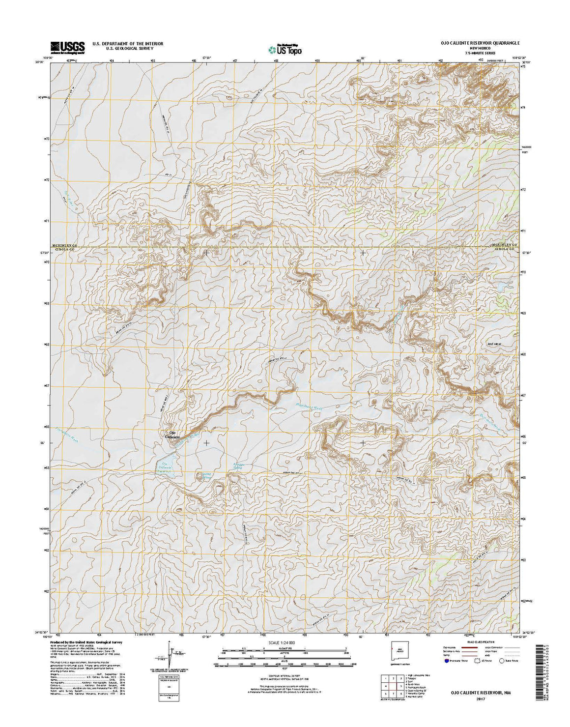 Ojo Caliente Reservoir, NM