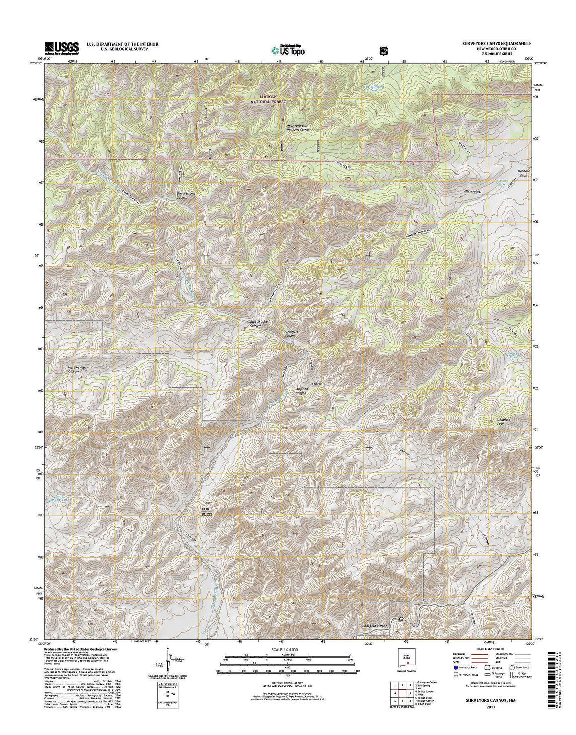 Surveyors Canyon, NM