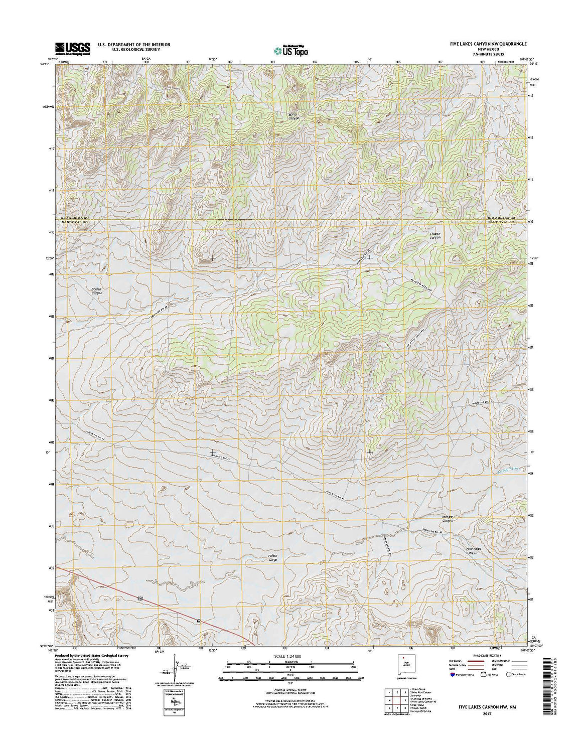 Five Lakes Canyon NW, NM