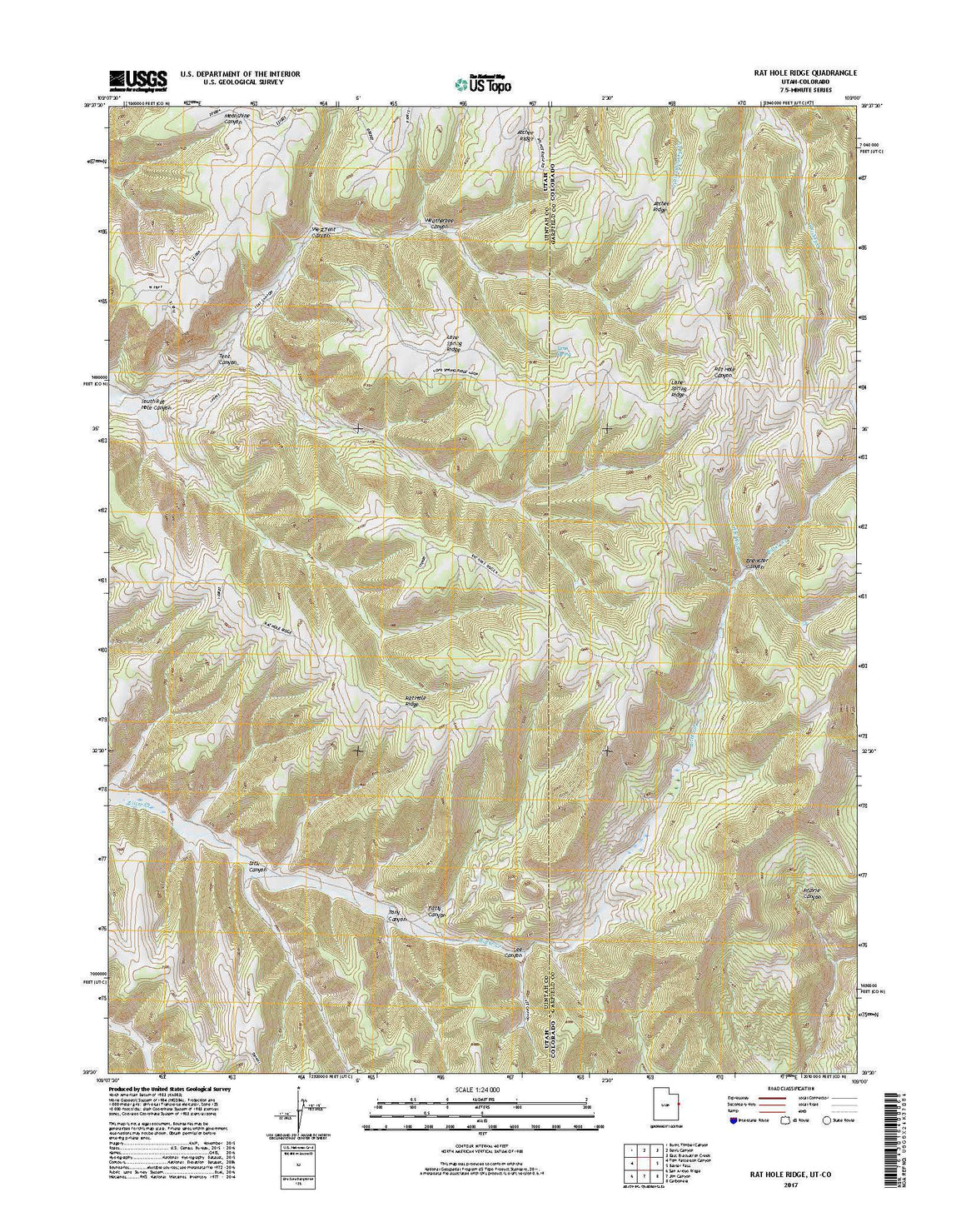 Rat Hole Ridge, UT-CO