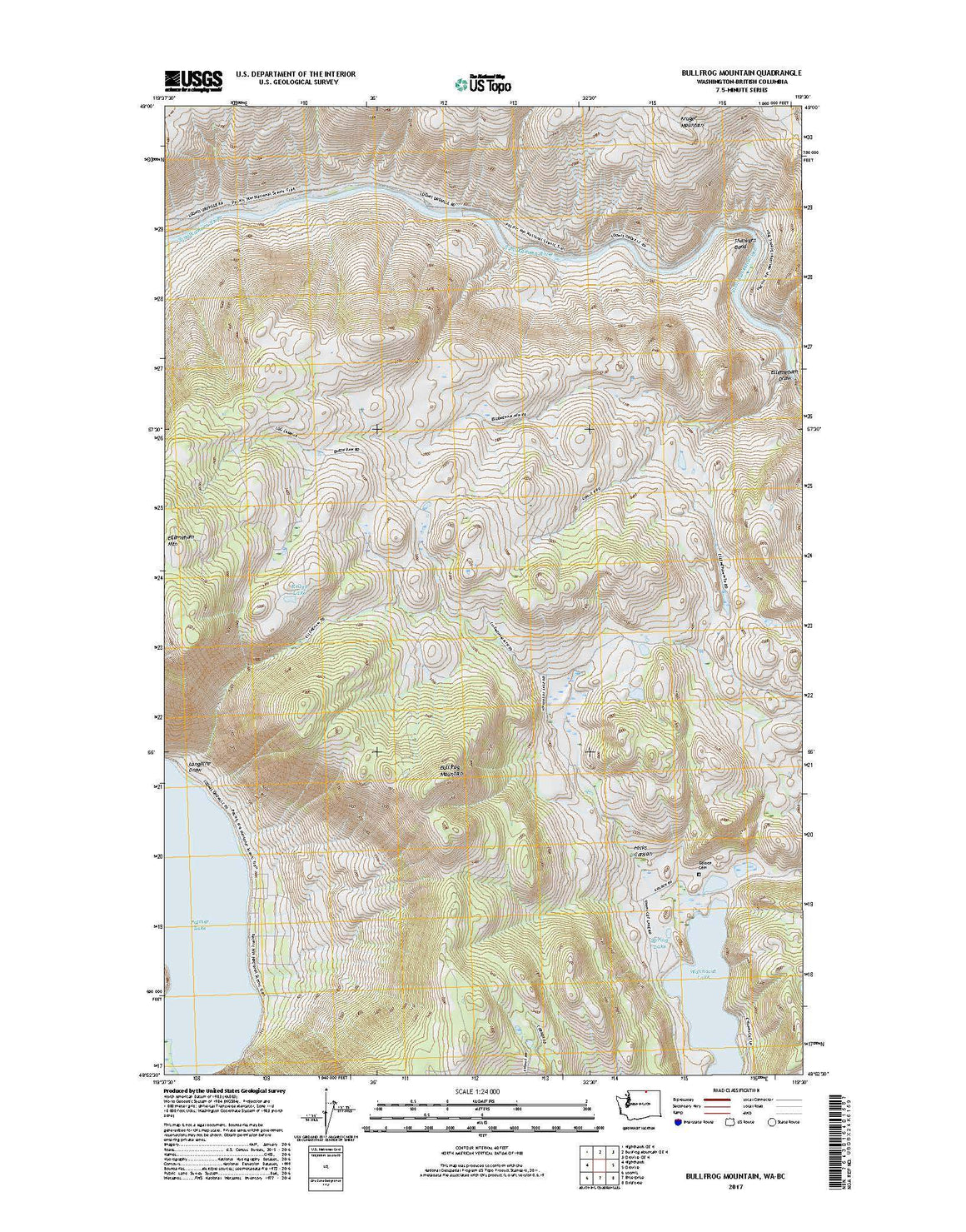 Bullfrog Mountain, WA-BC