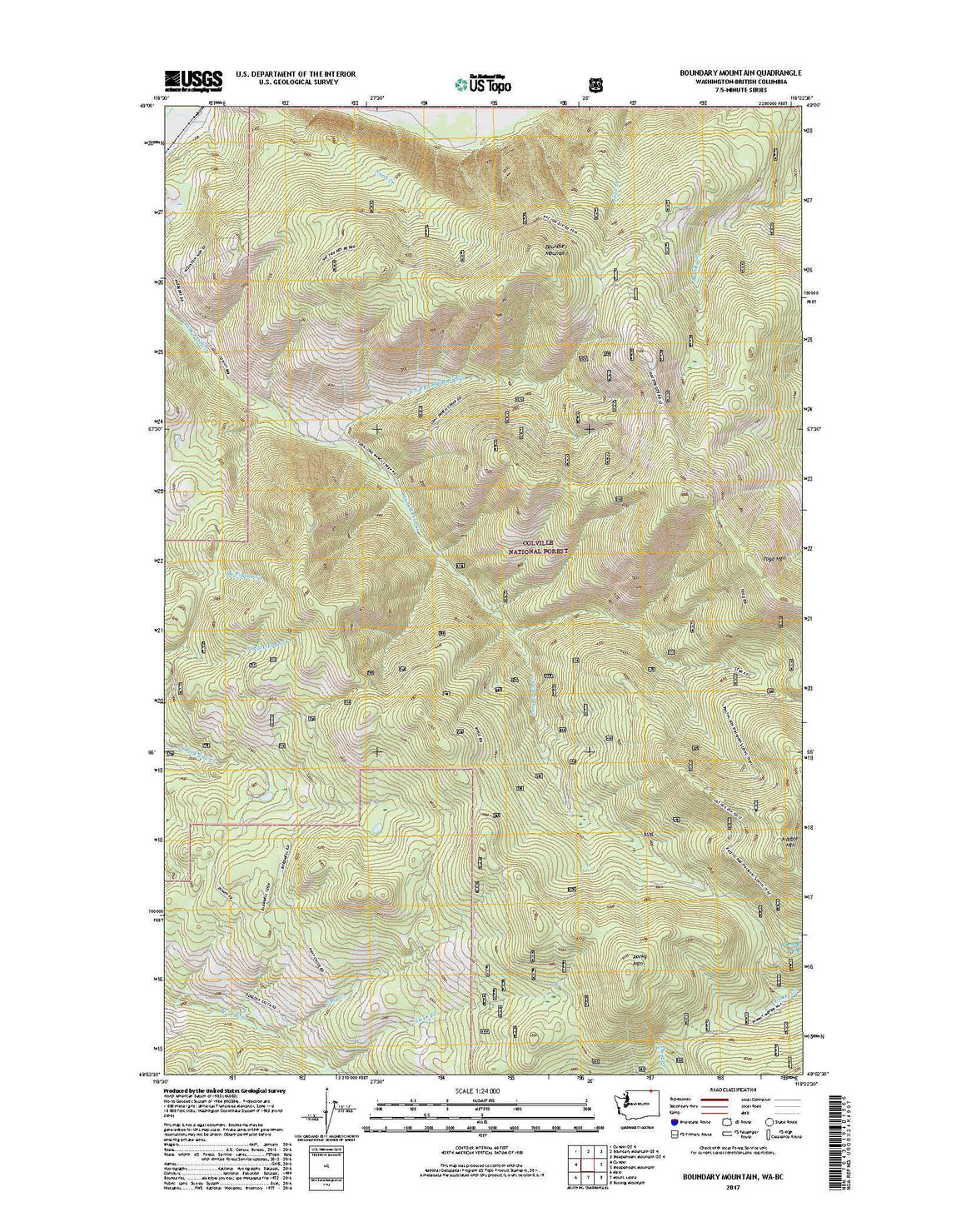 Boundary Mountain, WA-BC