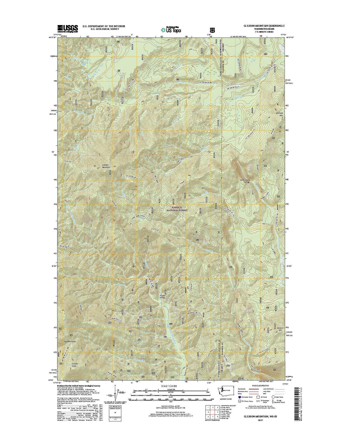 Gleason Mountain, WA-ID