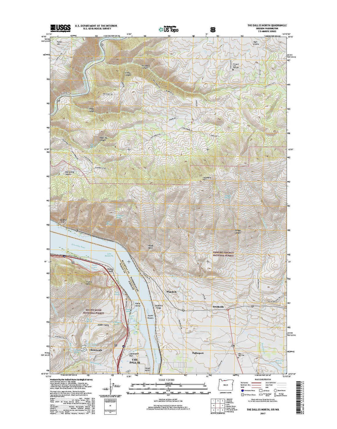 The Dalles North, OR-WA